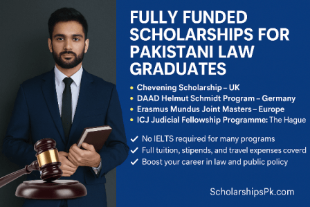 Fully Funded Scholarships for Pakistani Lawyers – Apply Now!