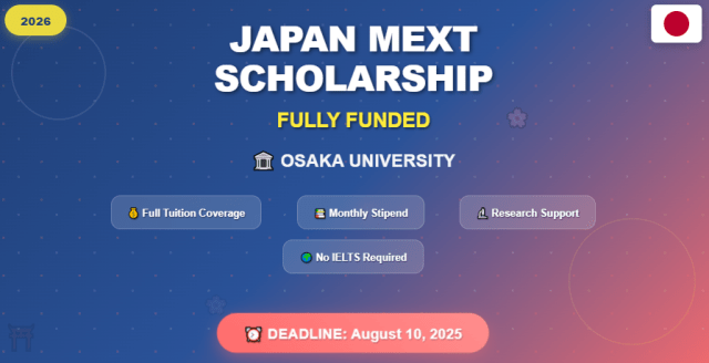 Japan MEXT Scholarship