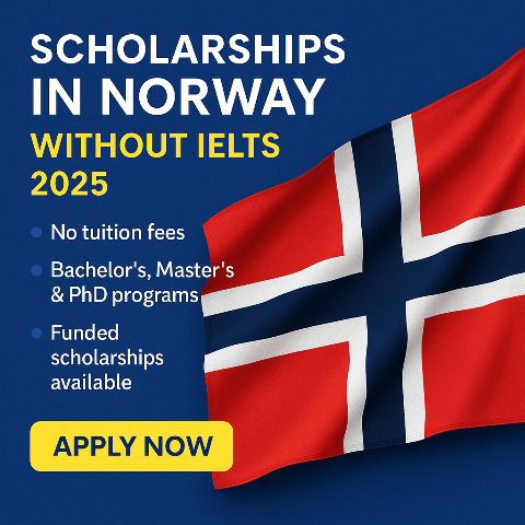 Scholarships in Norway Without IELTS