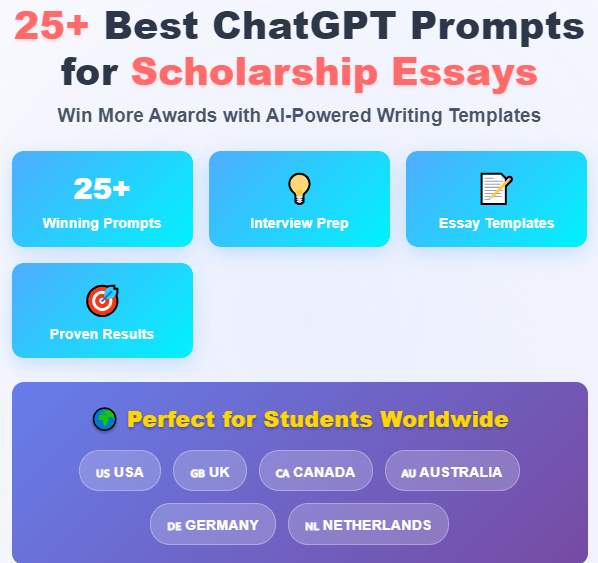 25+ Powerful ChatGPT Prompts to Help You Win Scholarships
