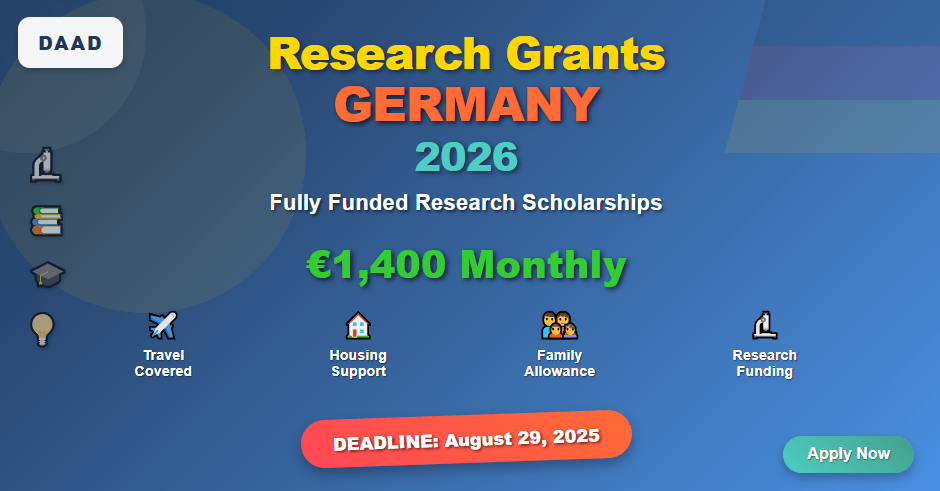 DAAD Research Grants Germany 2026: Funded Research Scholarships